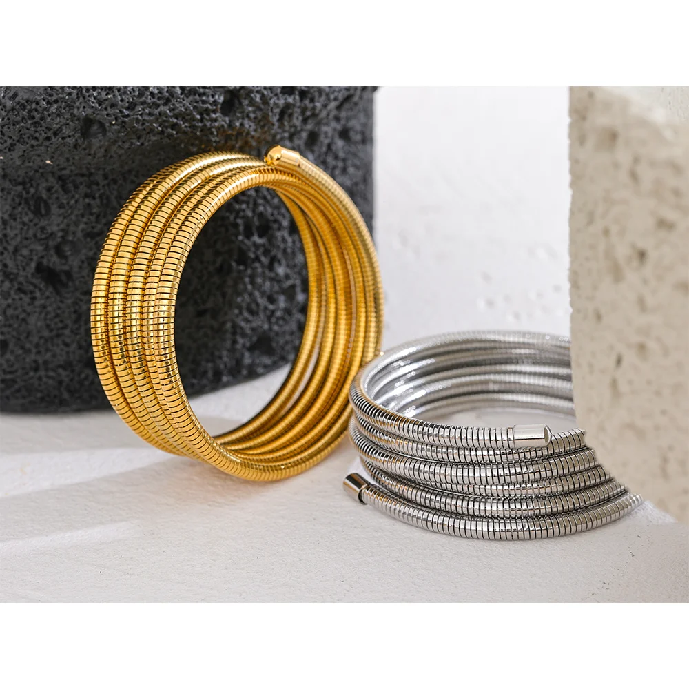 Stackable Multi-Layer Wrap Arm Bracelet Bangle