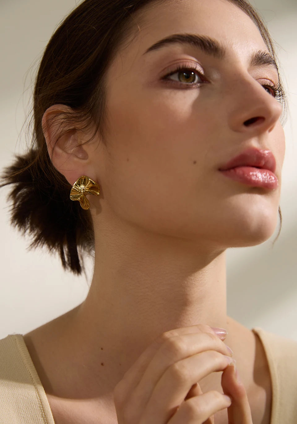 Irregular Flower Stud Earrings