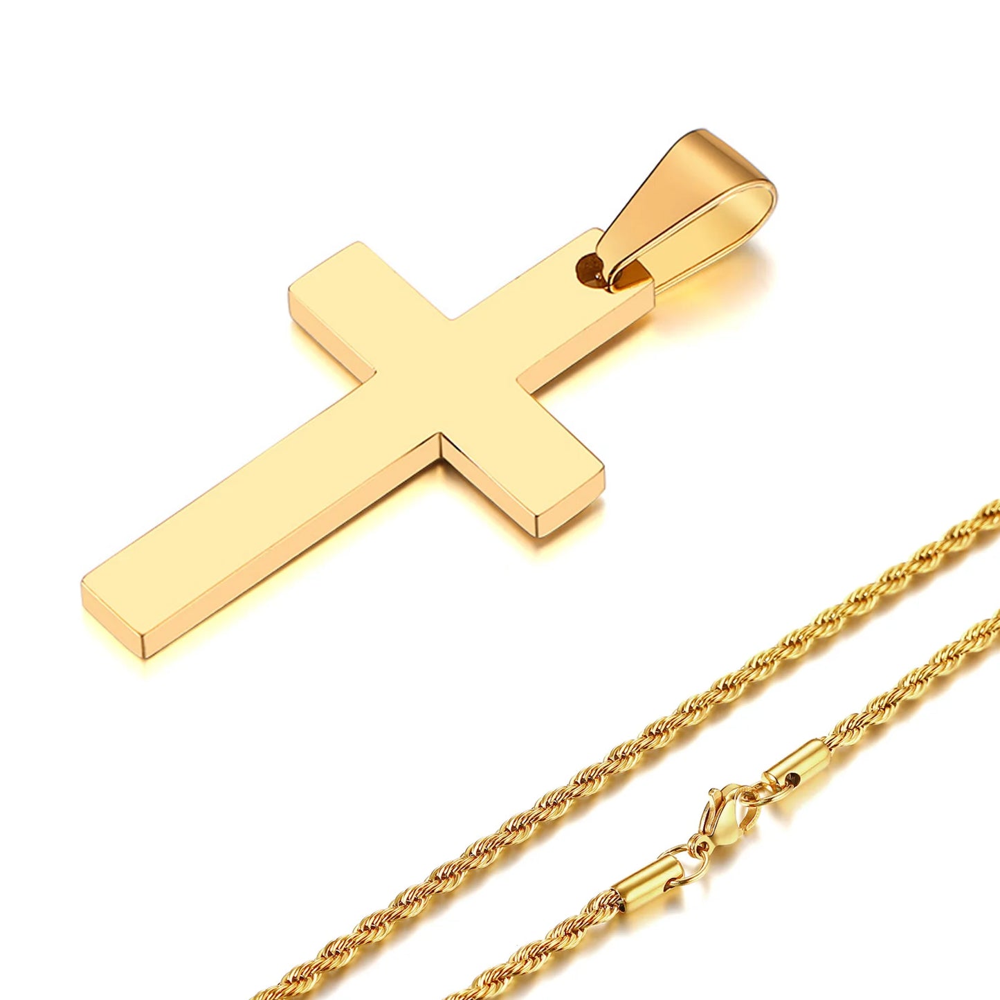 Waterproof Cross Necklaces for Men