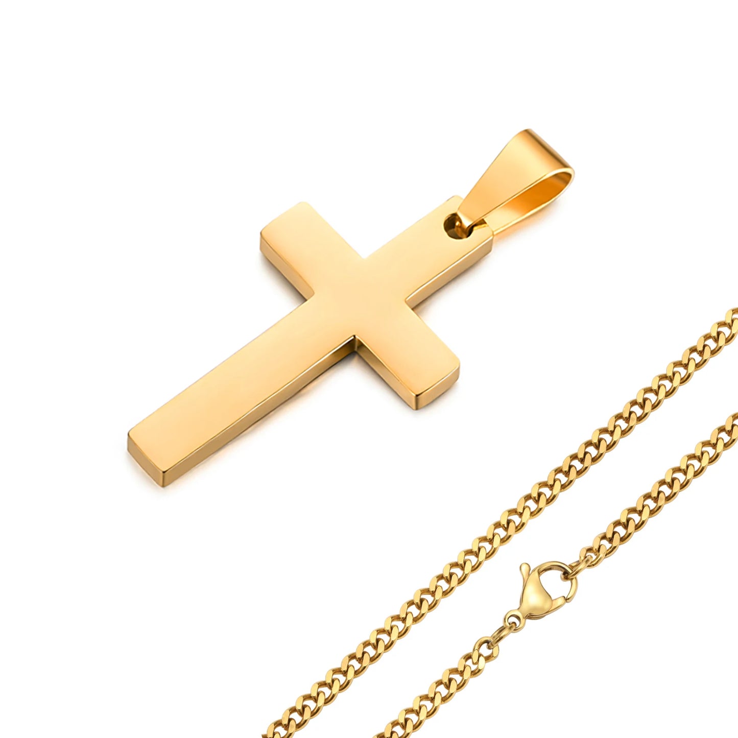 Waterproof Cross Necklaces for Men