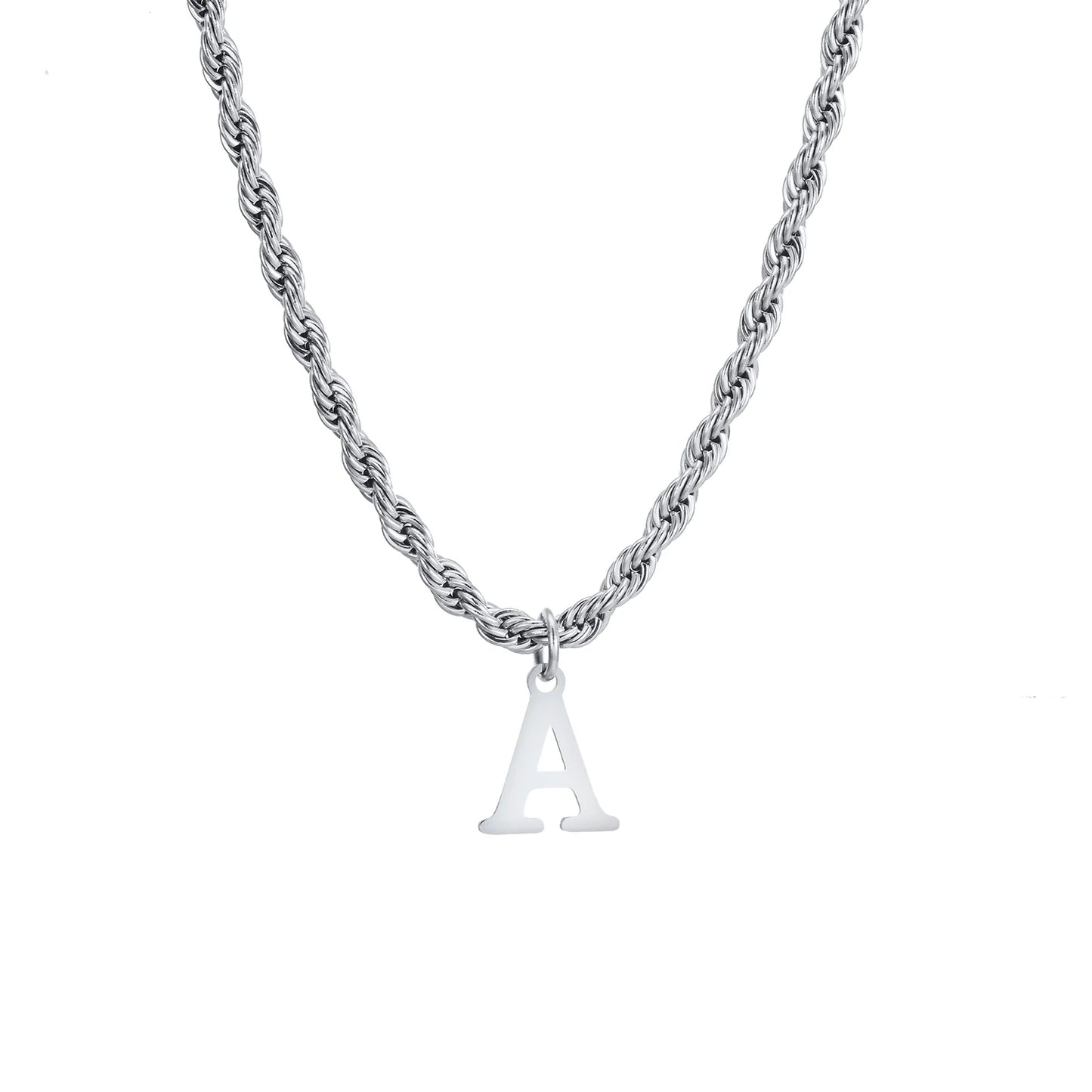 A-Z Initial Letter Necklace for Men