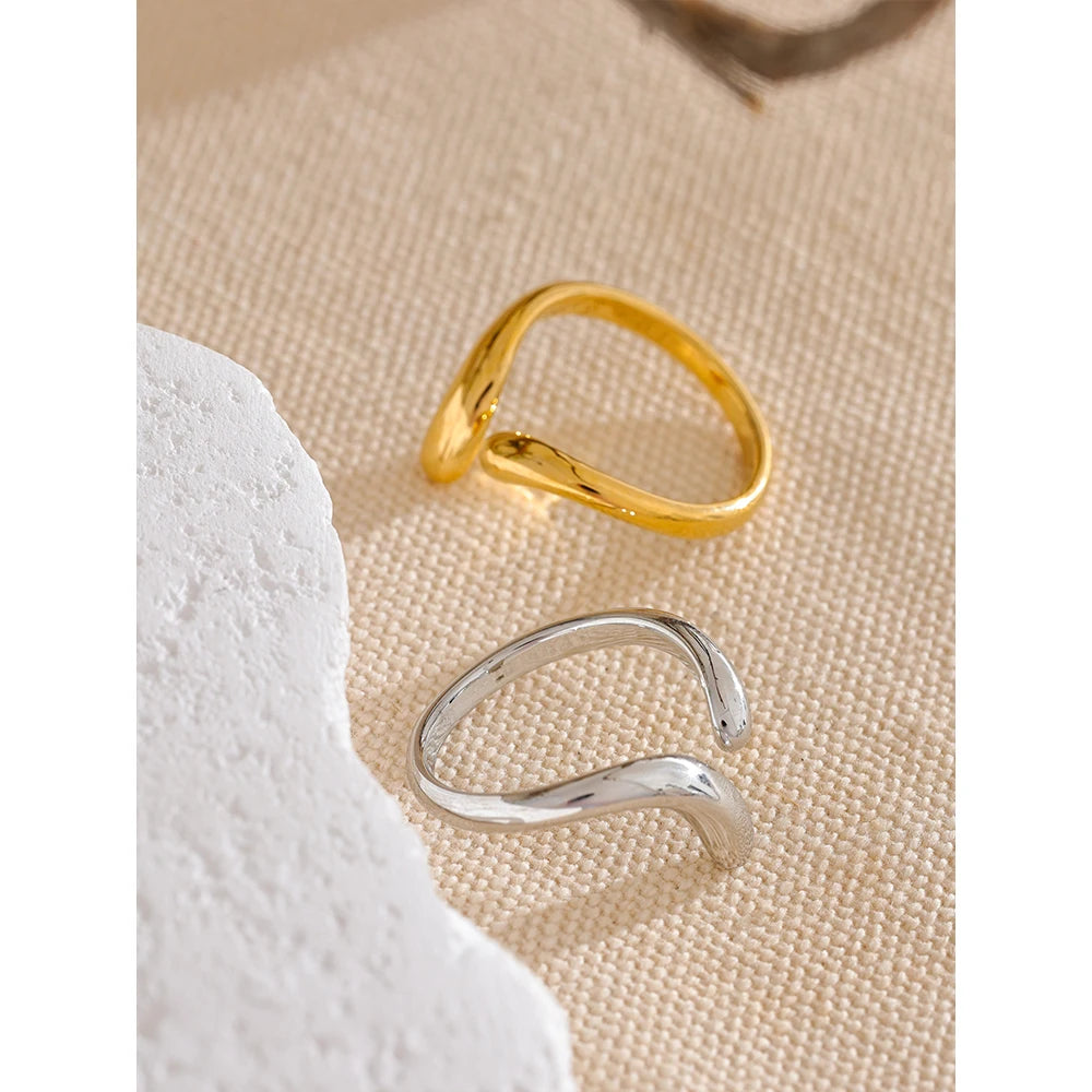 Minimalist Chic Adjustable Open Ring