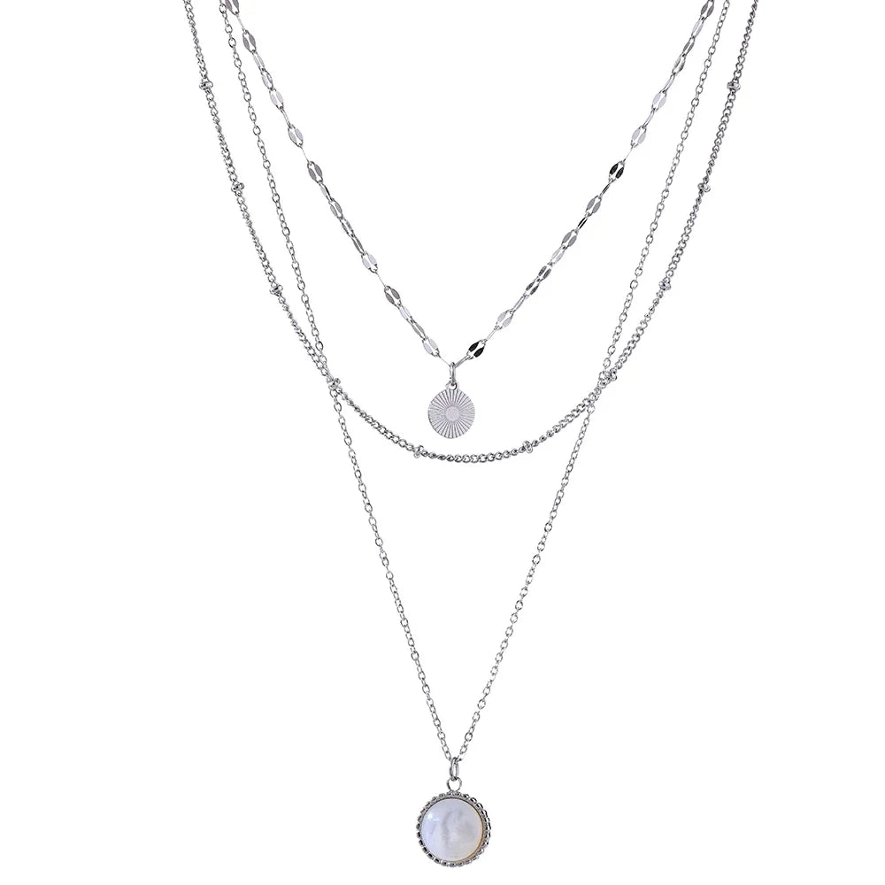 Bohemian Round Pendant Necklace