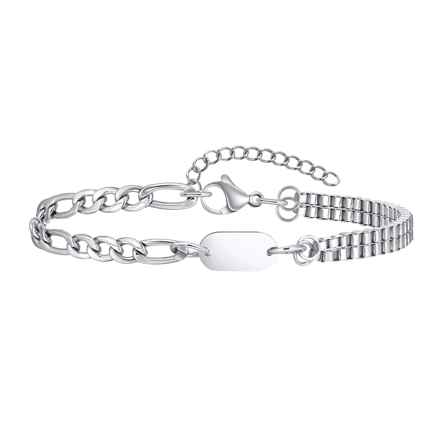 A-Z Initial Link Chain Bracelets