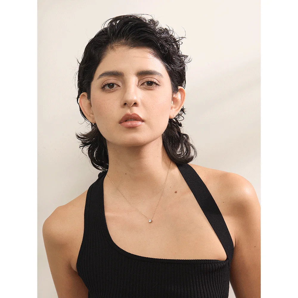 Korean Cubic Zirconia Cast Delicate Necklace Pendant