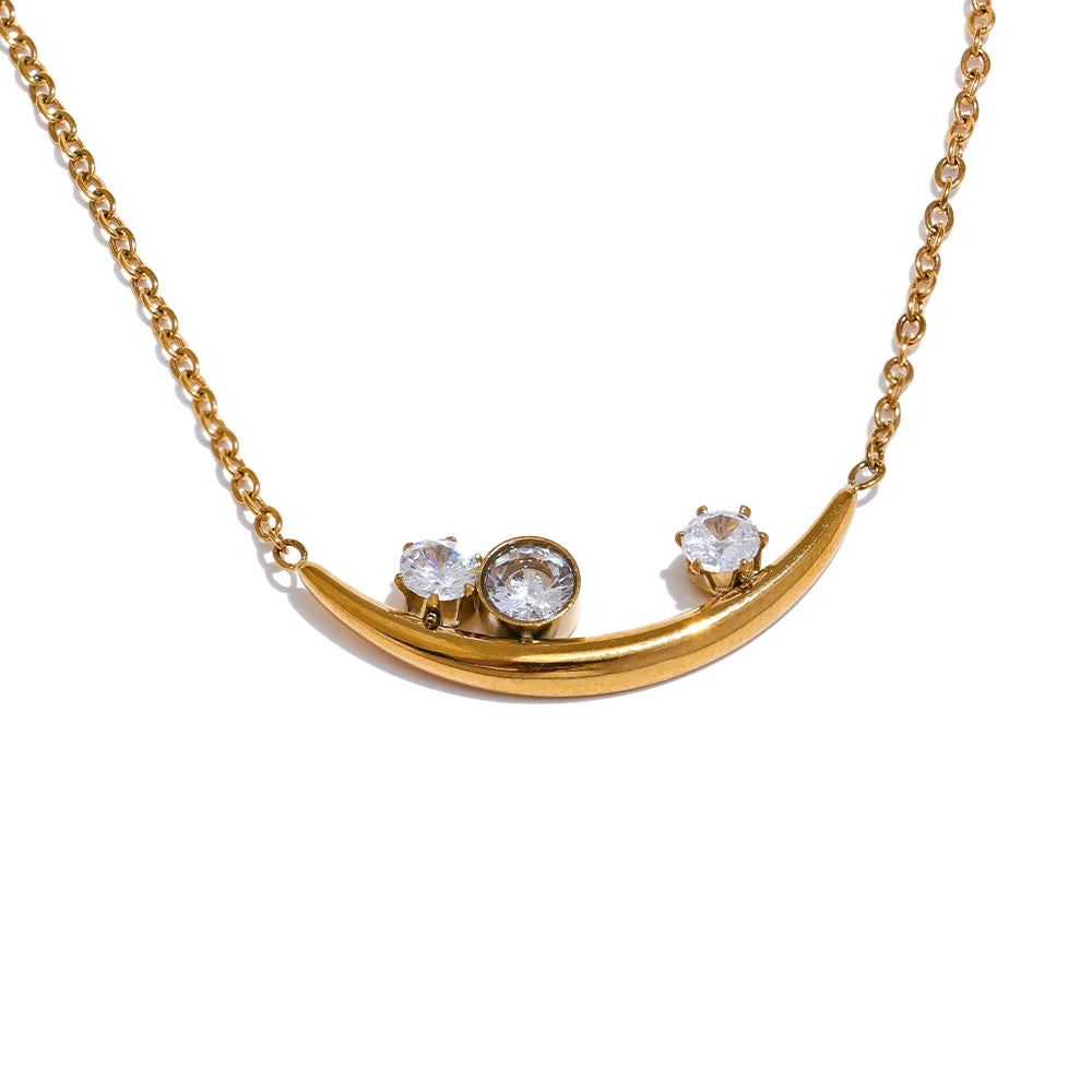 Fashion Chic Cubic Zirconia Korean Necklace