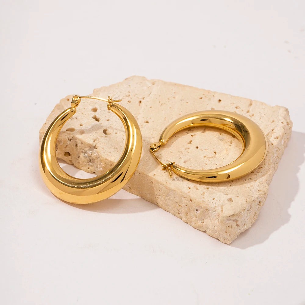 Vintage Hollow Hoop Earrings