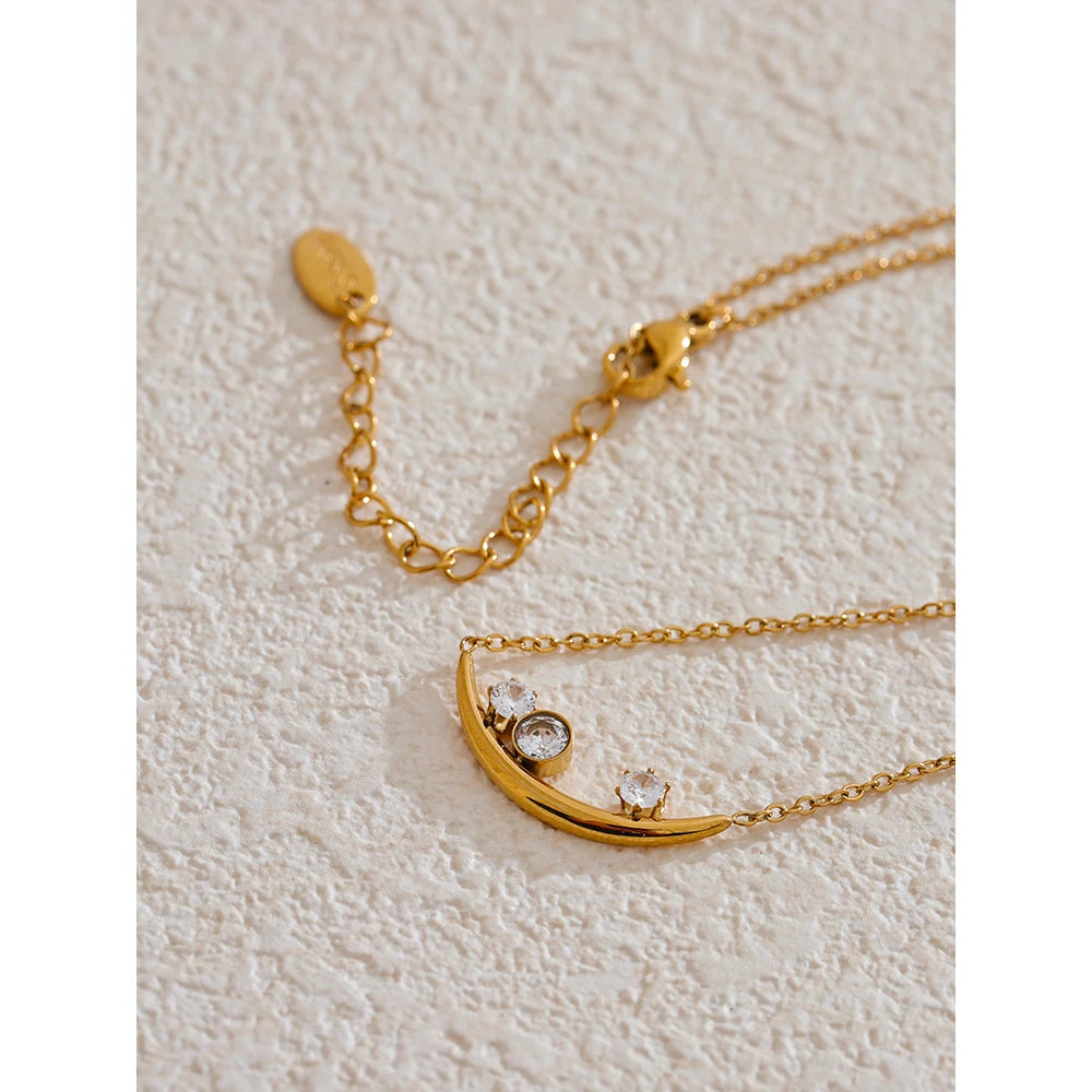 Fashion Chic Cubic Zirconia Korean Necklace