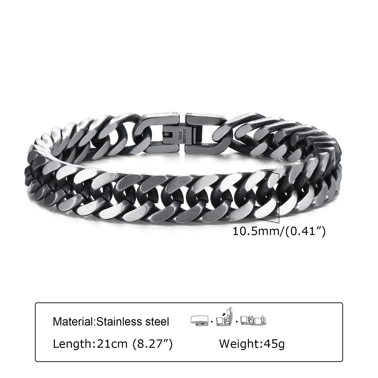 Chunky Retro Cuban Chain Bracelets