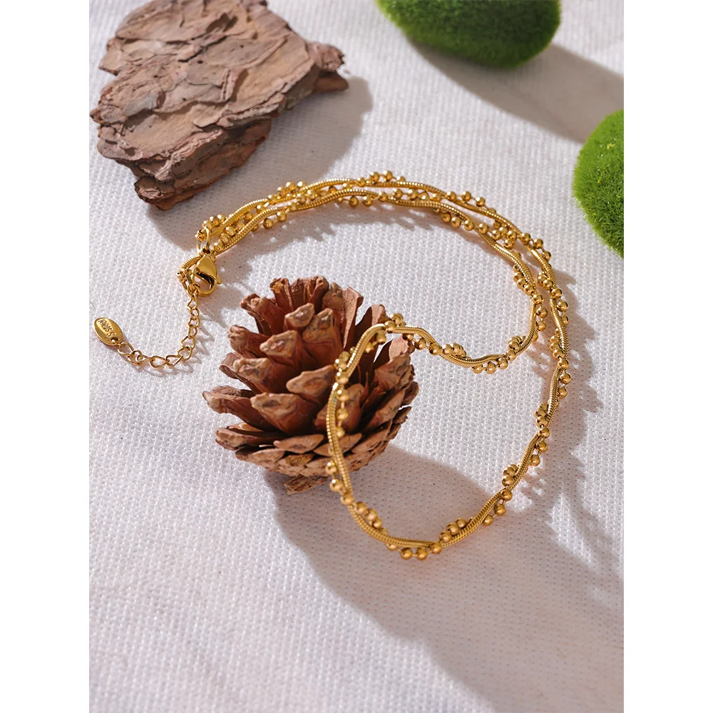 Handmade Twisted Chain Collar Necklace