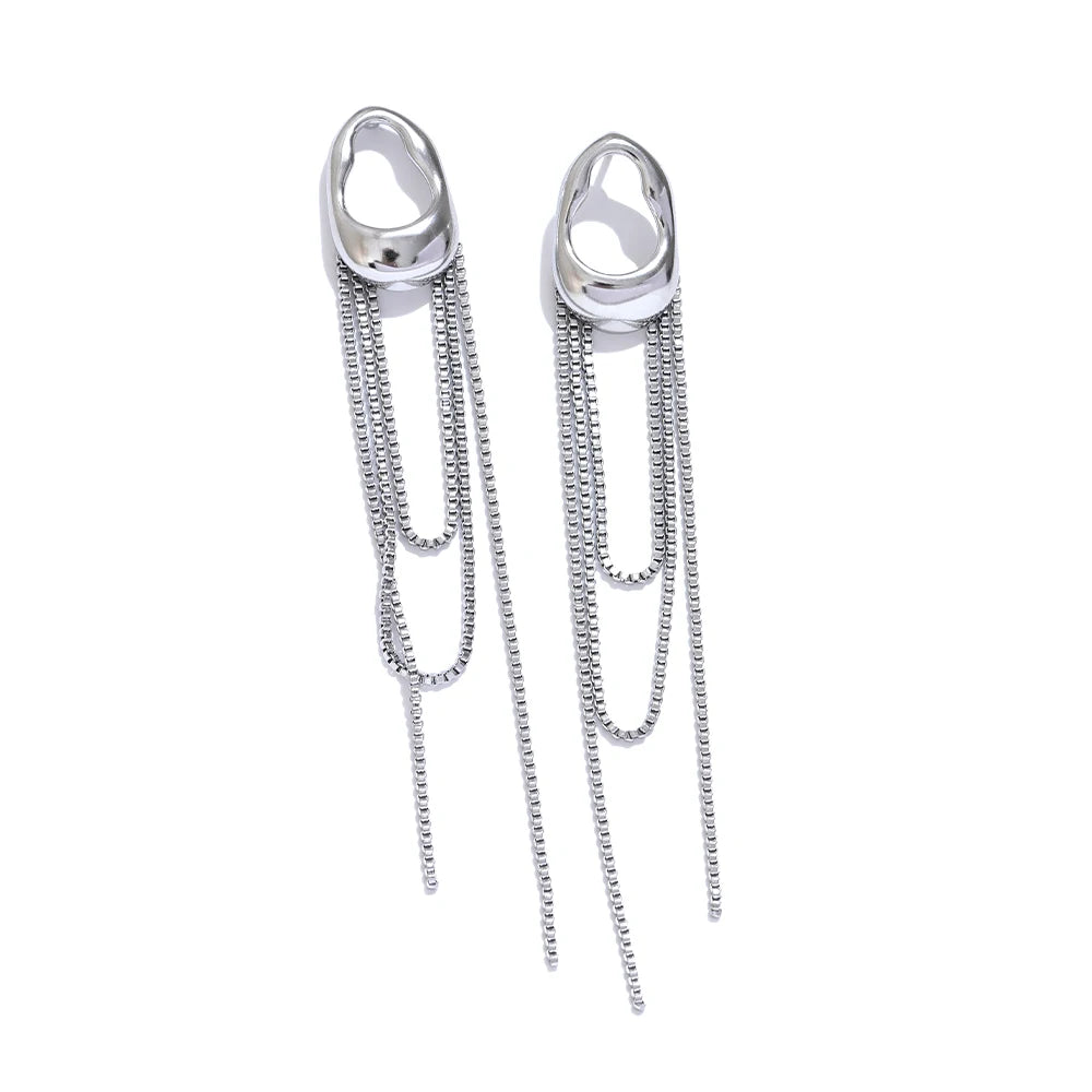 Tassel Chain Drop Dangle Earrings