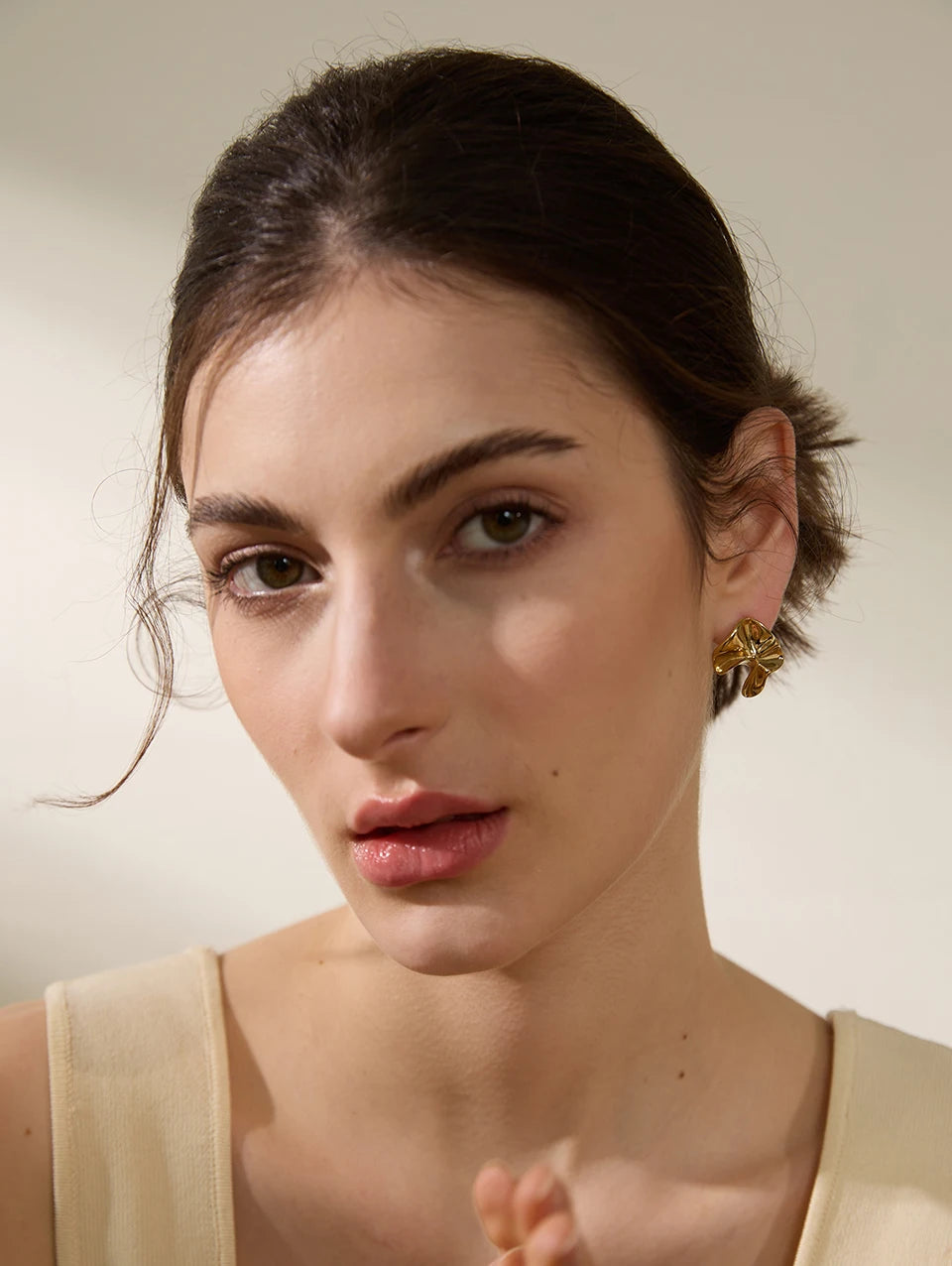 Irregular Flower Stud Earrings