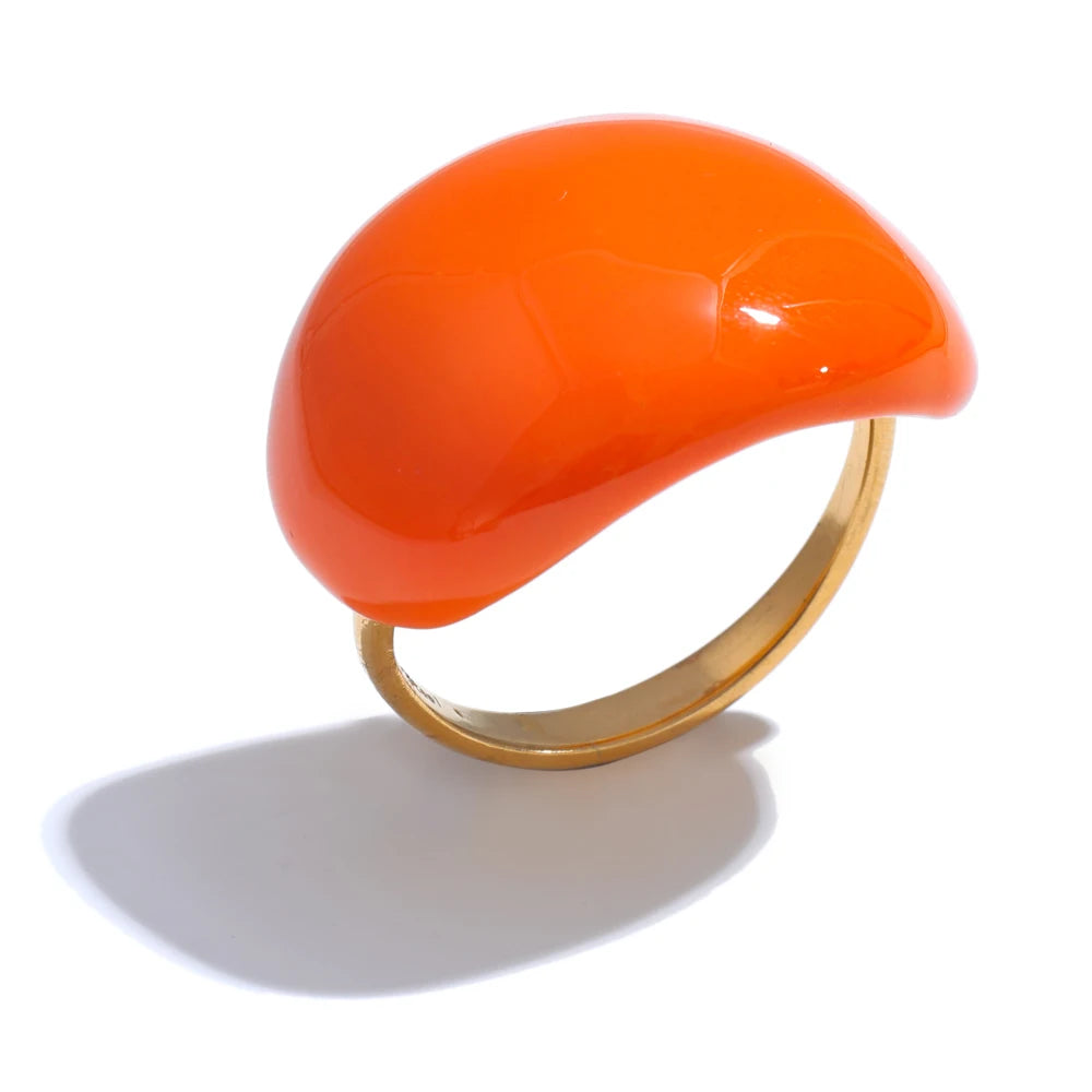 MultiColor Enamel Waterproof Ring