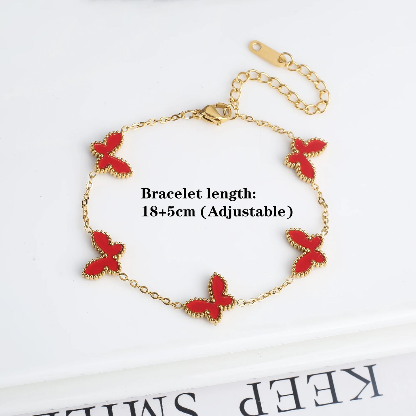 3PCS Stainless Steel Butterfly Jewelry Set