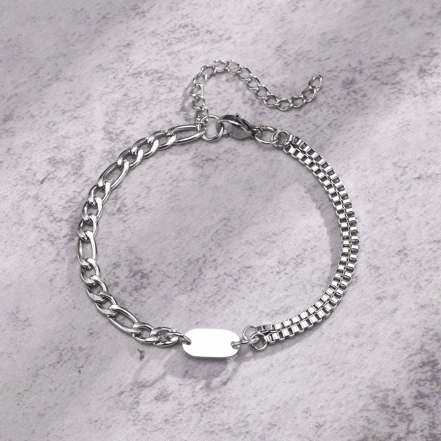 A-Z Initial Link Chain Bracelets