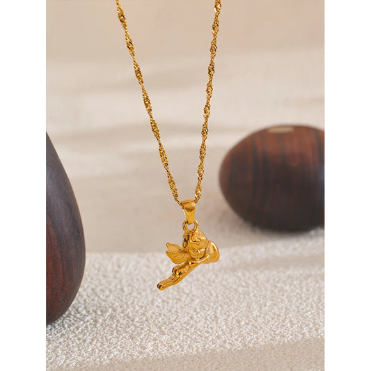 Angel Heart Pendant Necklace