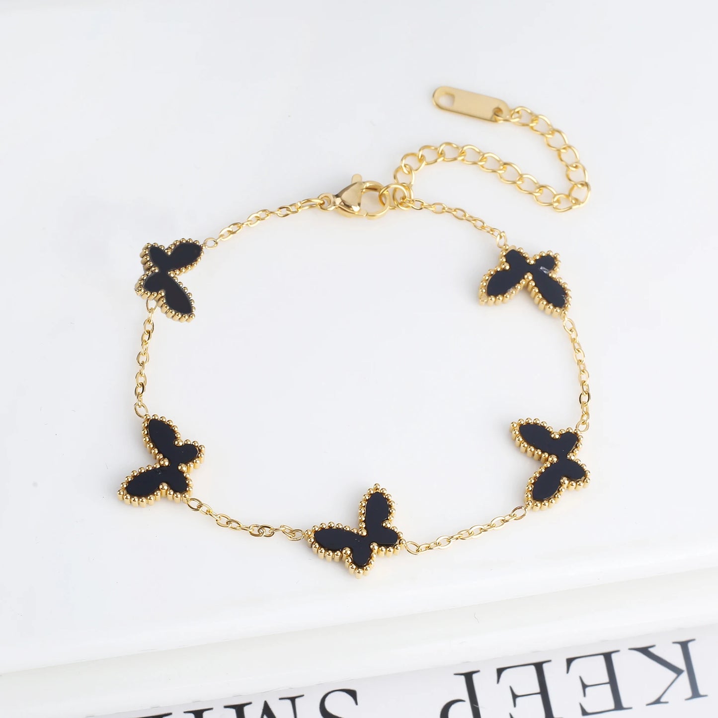 3PCS Stainless Steel Butterfly Jewelry Set