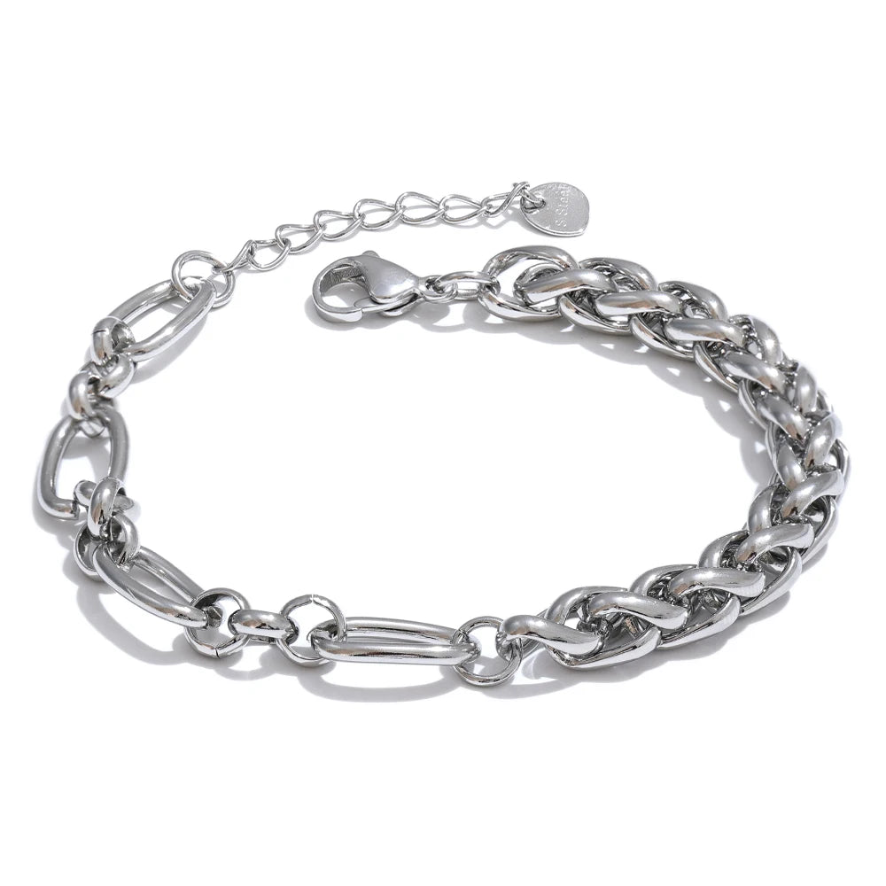 Metal Chain Statement Bracelet Bangle