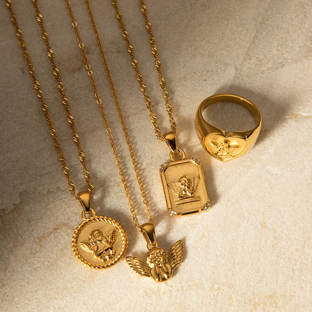 Angel Pendant Necklace Chain