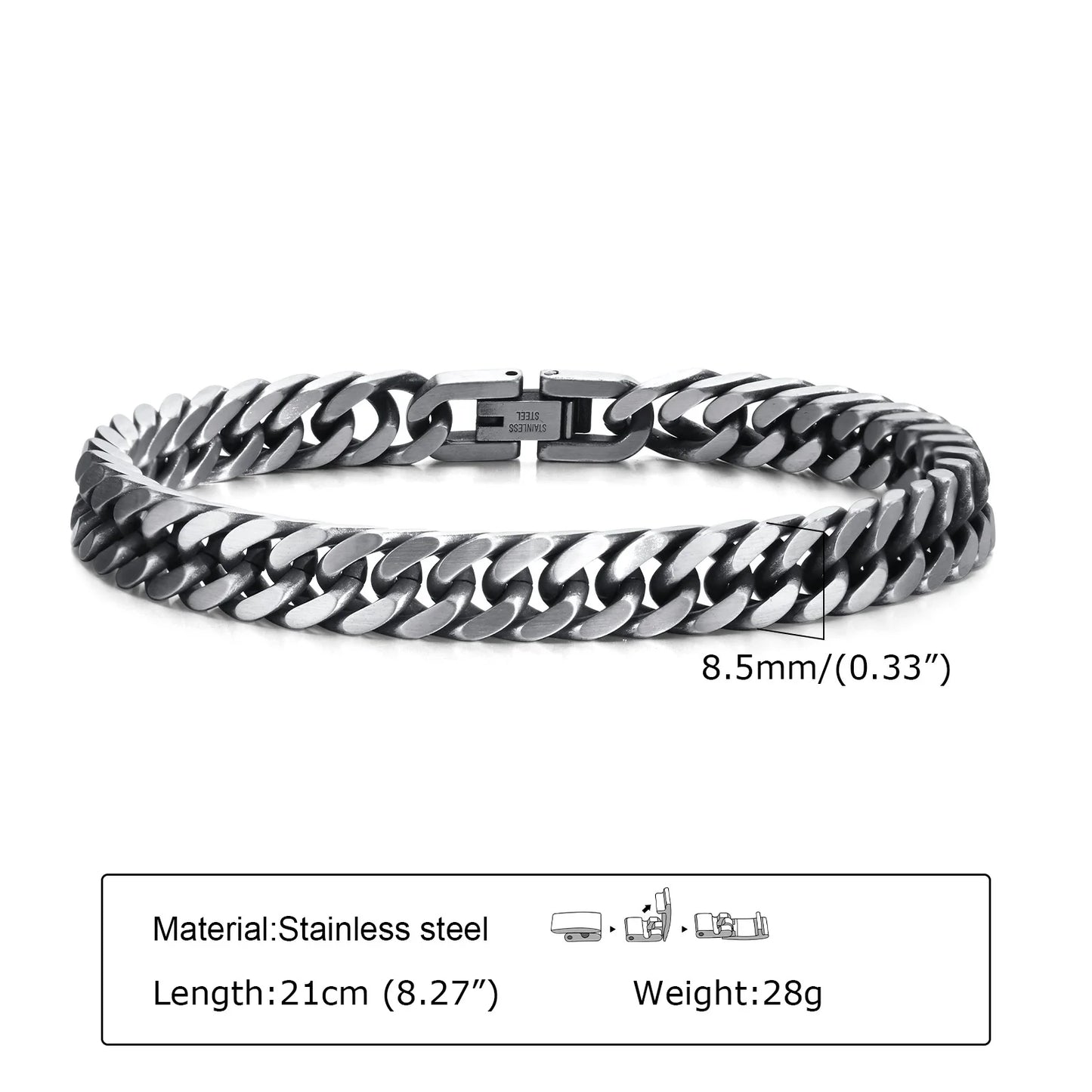 Chunky Retro Cuban Chain Bracelets