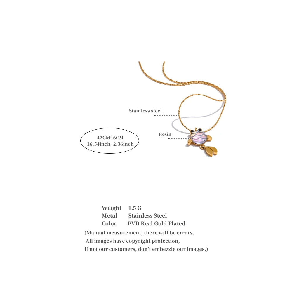 Agile Goldfish Lucky Pendant Necklace