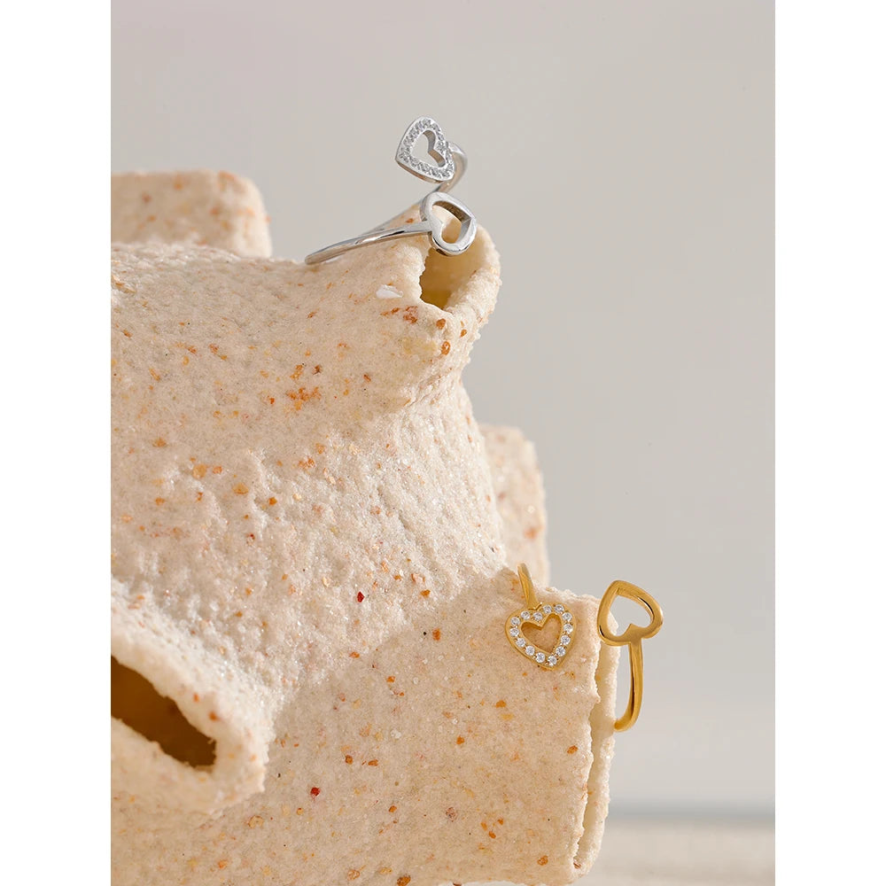 Heart Hollow Adjustable Ring