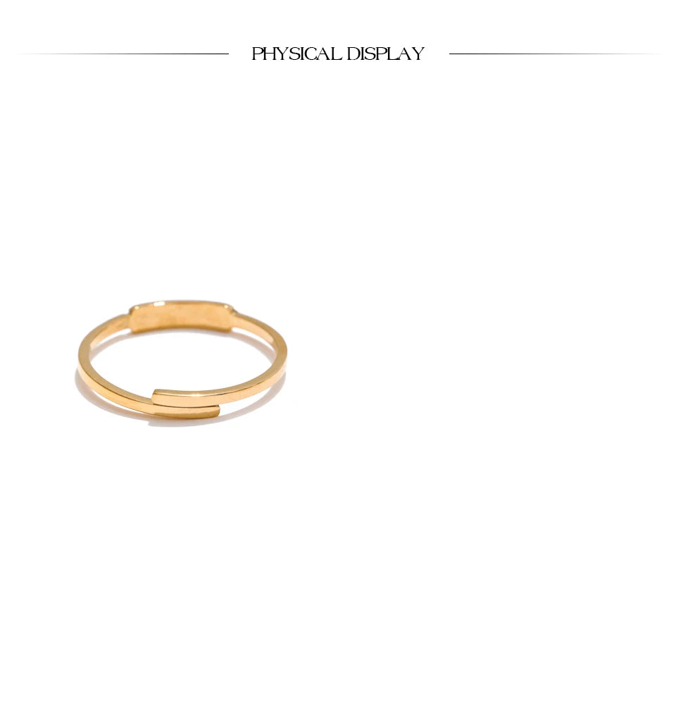 Thin CZ Adjustable Ring