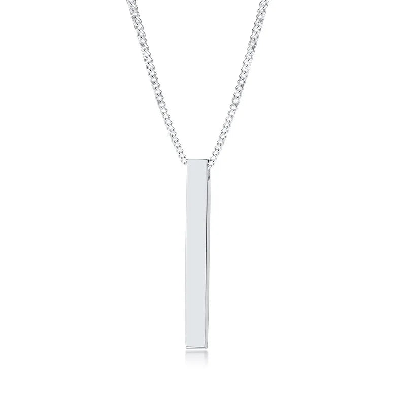 3D Vertical Bar Necklaces for Men