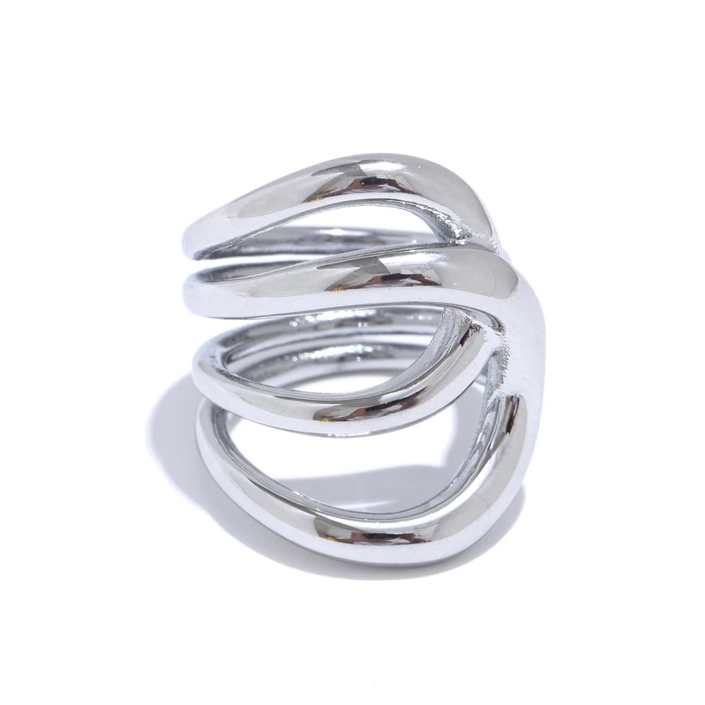 Unique Design Geometric Unusual Ring
