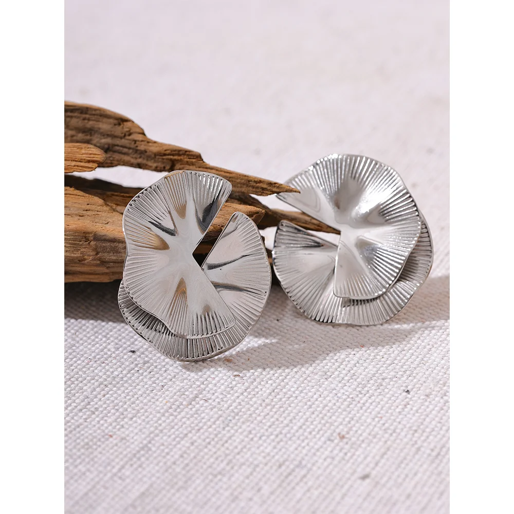Flower Statement Stud Earrings
