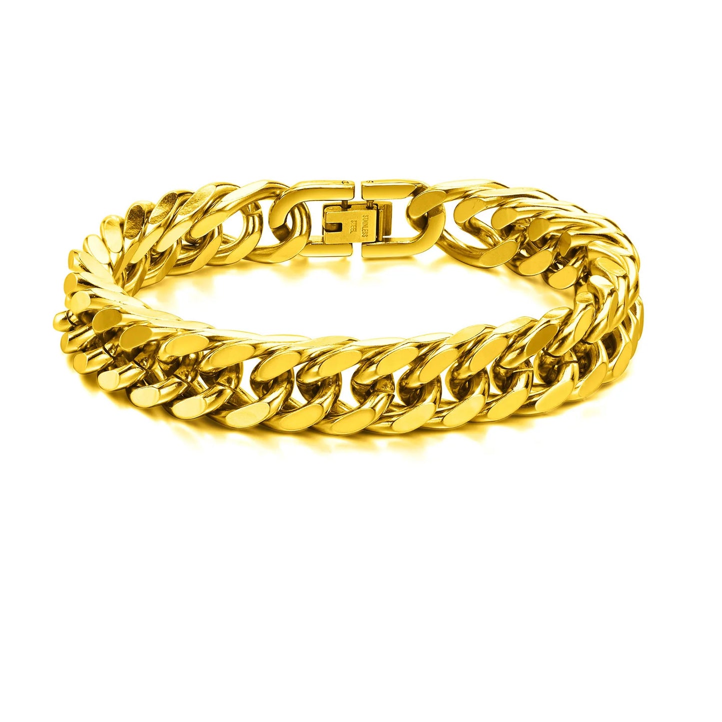 Stainless Steel Cuban Chain Bracelet