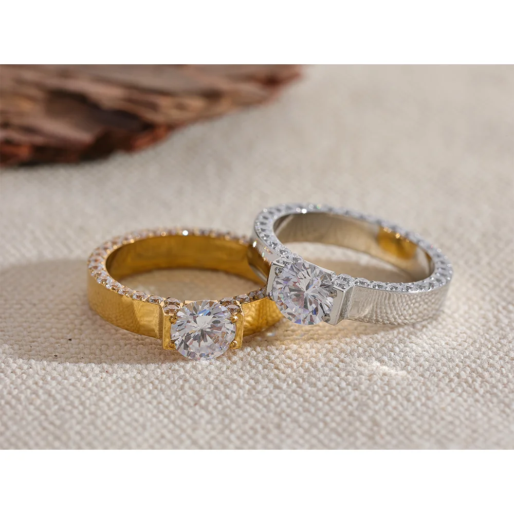 Luxury Bling AAA Cubic Zirconia Wedding Ring