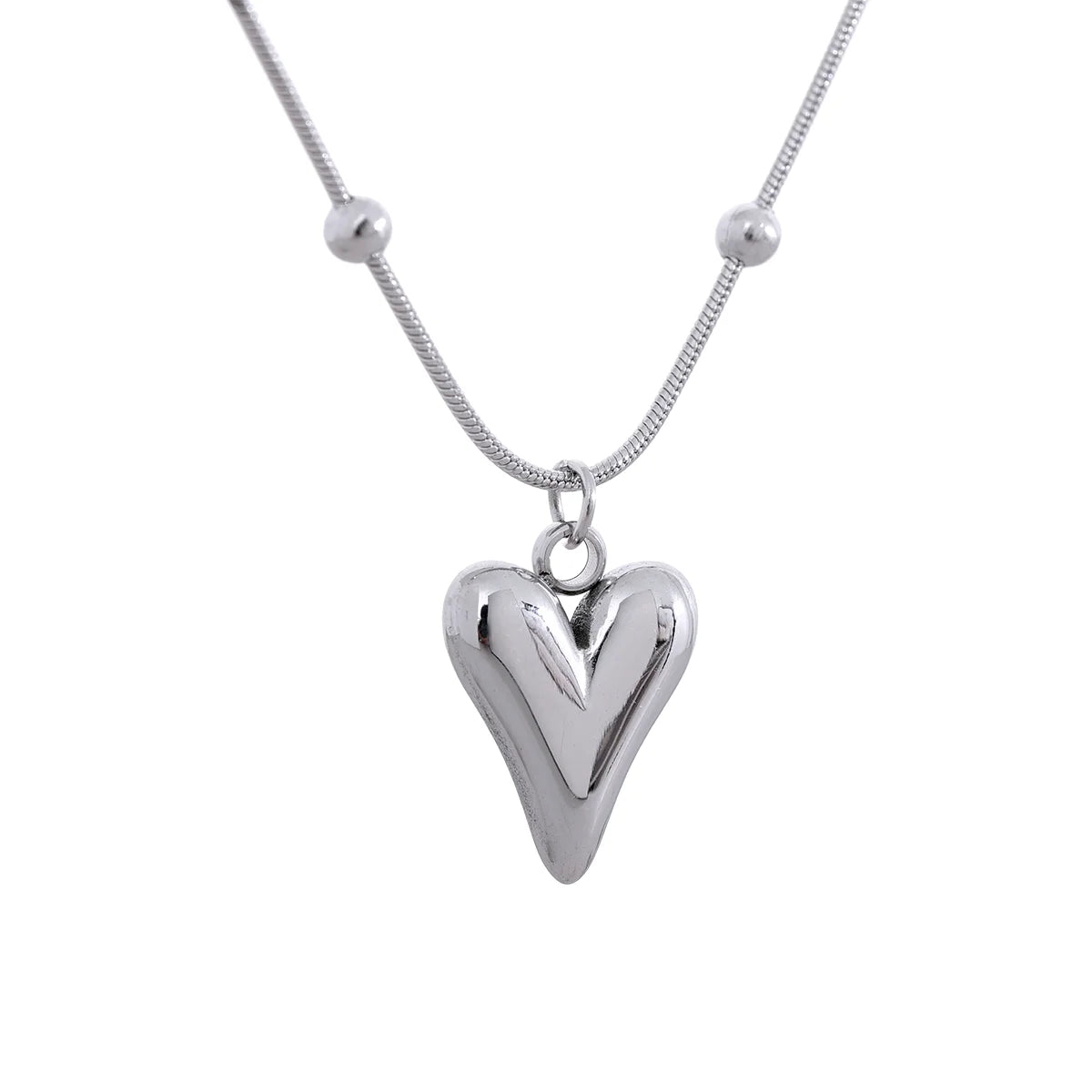 Heart Pendant Chain Necklace