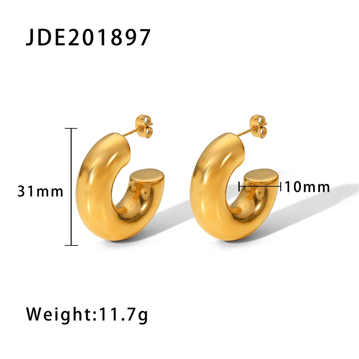 Vintage Hollow Hoop Earrings