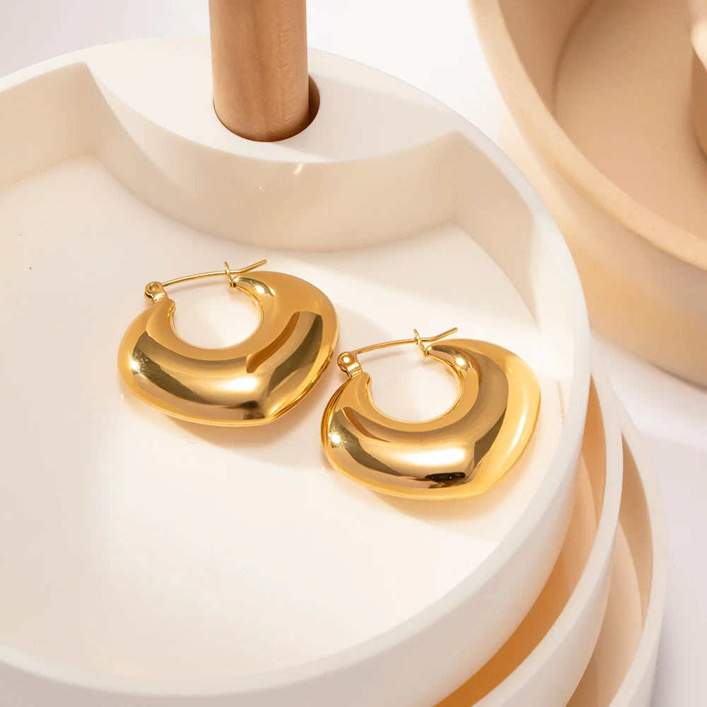 Vintage Hollow Hoop Earrings