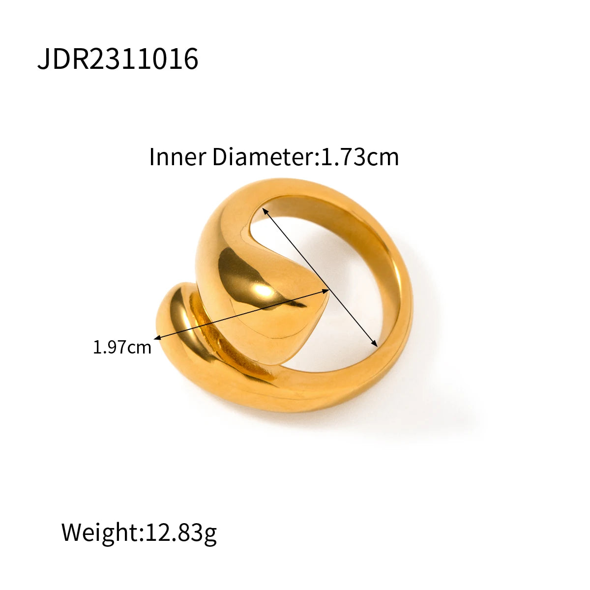 Chic Unique Stainless Steel Unusual Ring