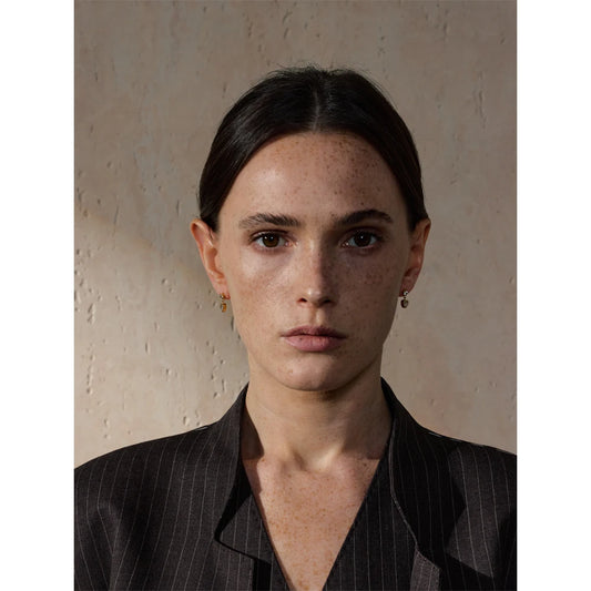 Waterproof Delicate CZ Heart Drop Earrings