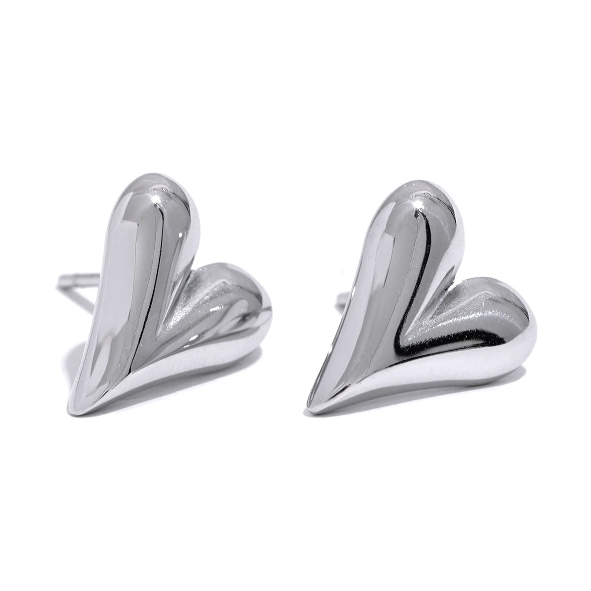Chic Heart Huggie Hoop Earrings