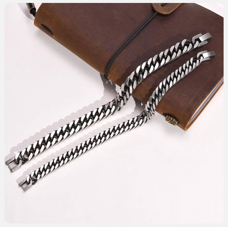 Chunky Retro Cuban Chain Bracelets