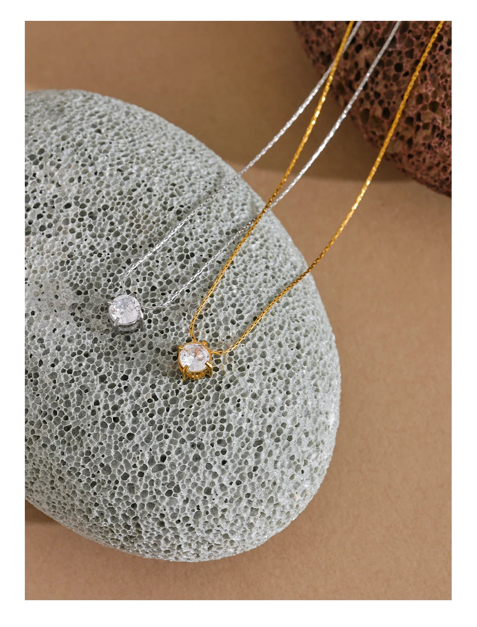 Korean Cubic Zirconia Cast Delicate Necklace Pendant