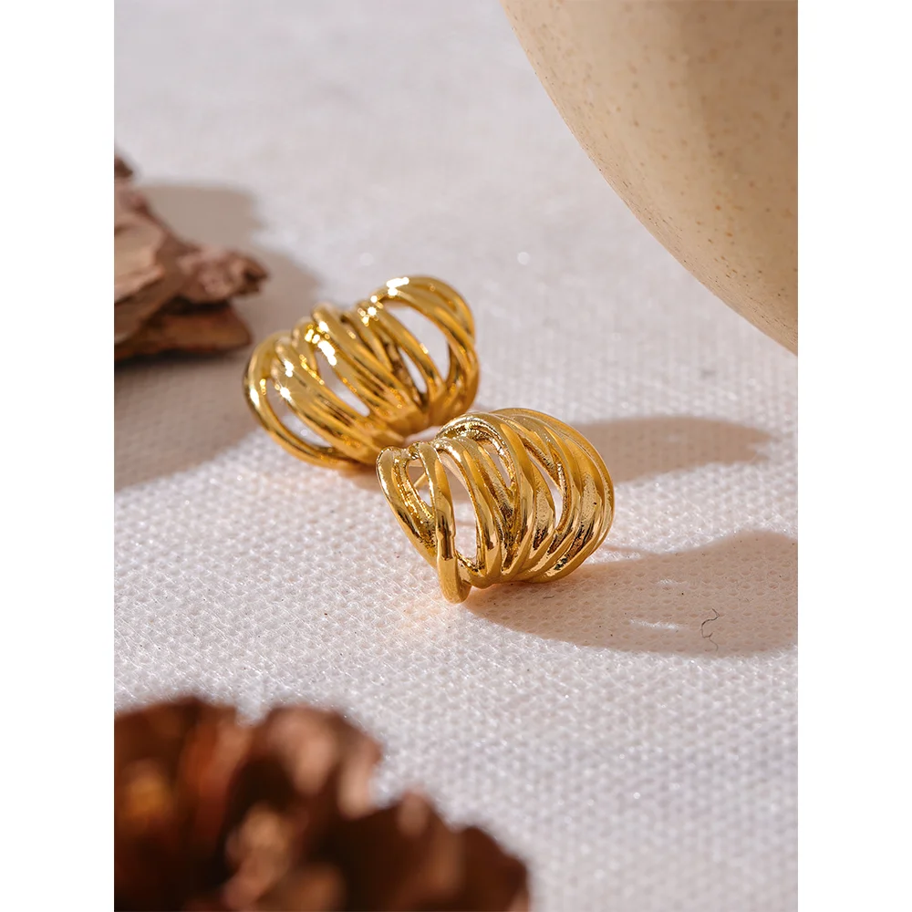 Geometric Stud Earrings