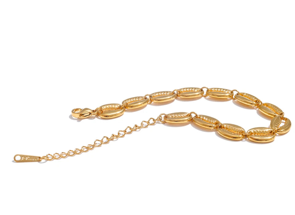 Handmade Stainless Steel Shell Bracelet