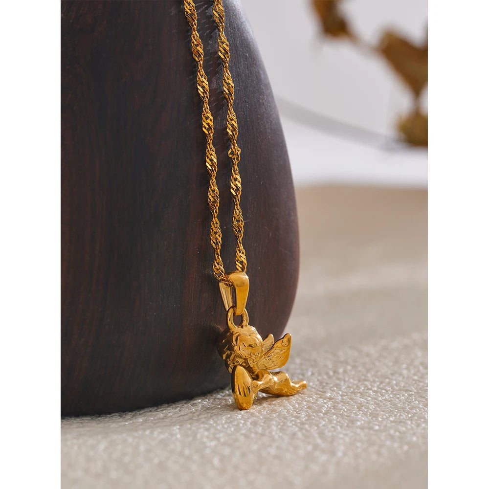 Angel Heart Pendant Necklace