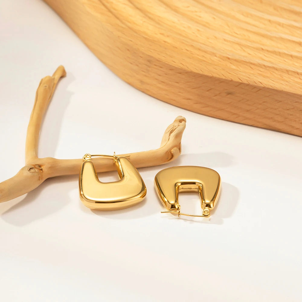 Vintage Hollow Hoop Earrings