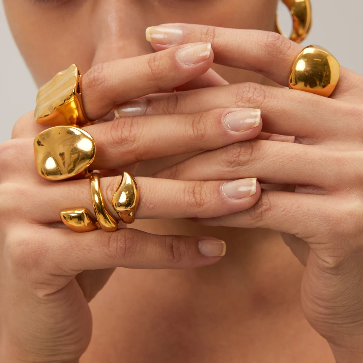 Chic Unique Stainless Steel Unusual Ring