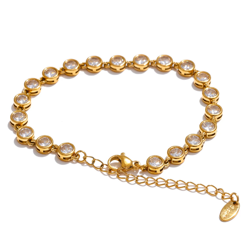 Exquisite Colorful Cubic Zirconia Luxury Chain Jewelry
