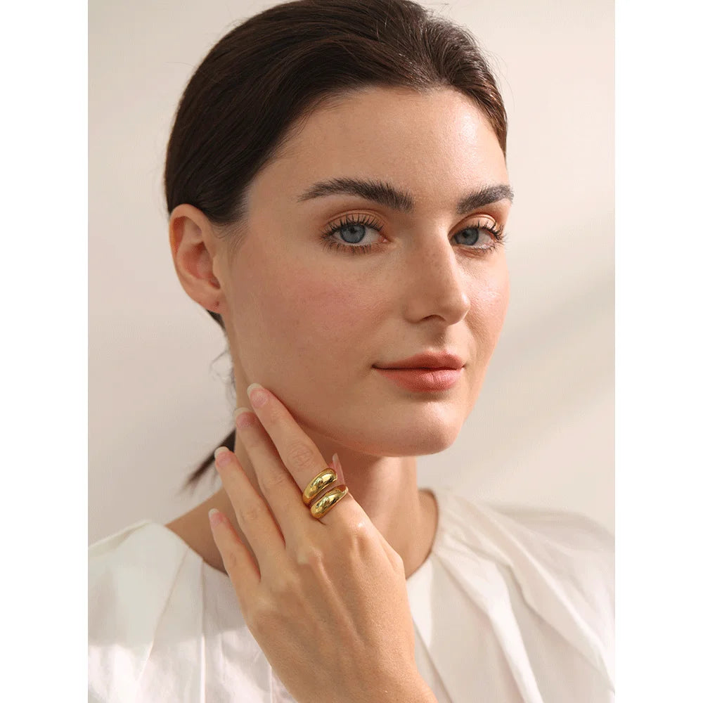 Chic Unique Stainless Steel Unusual Ring