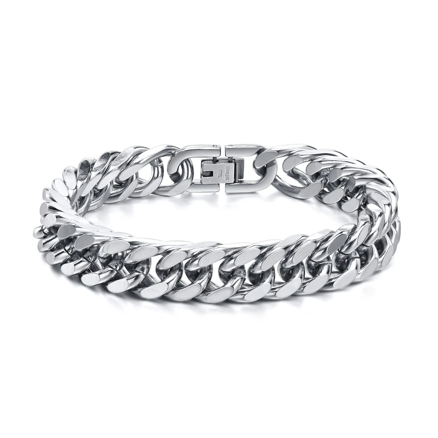 Stainless Steel Cuban Chain Bracelet