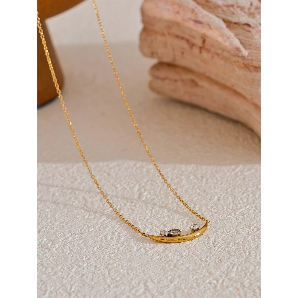 Fashion Chic Cubic Zirconia Korean Necklace