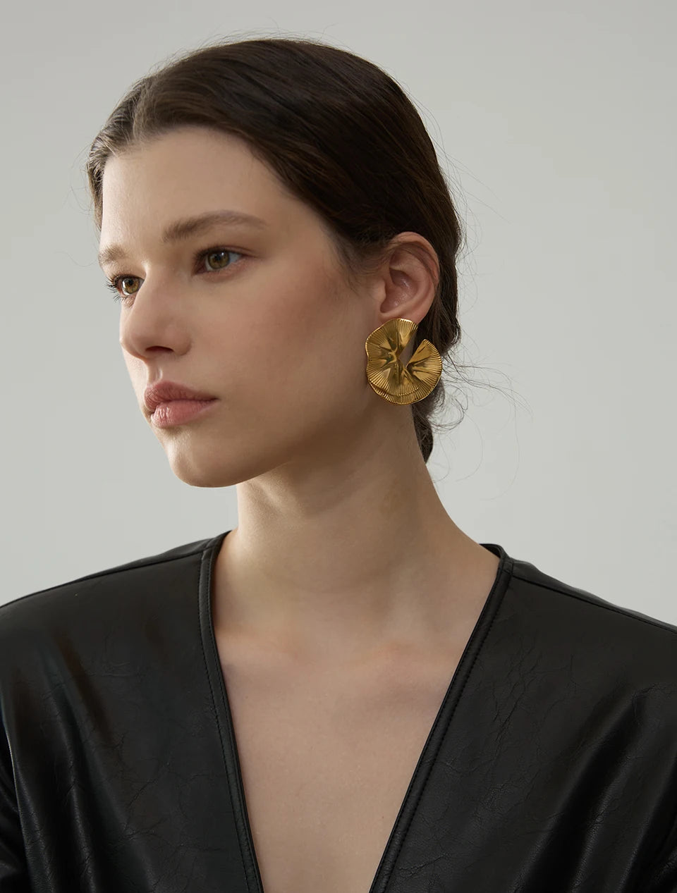 Flower Statement Stud Earrings